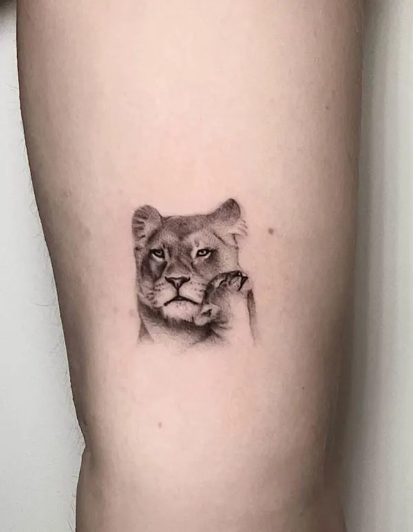 My lion & lioness half sleeve. Done at Adrenaline Tattoo in Toronto,  Ontario. : r/tattoos