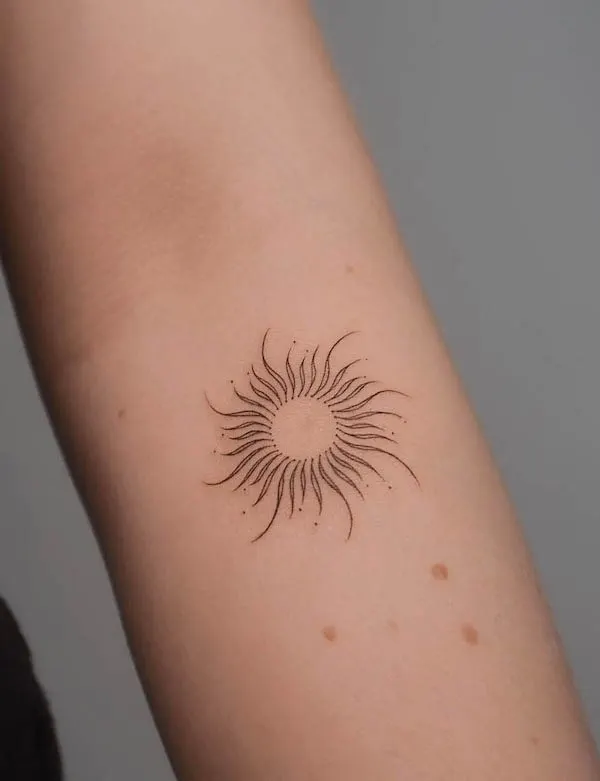 Tip 97+ about sun tattoos for men unmissable .vn