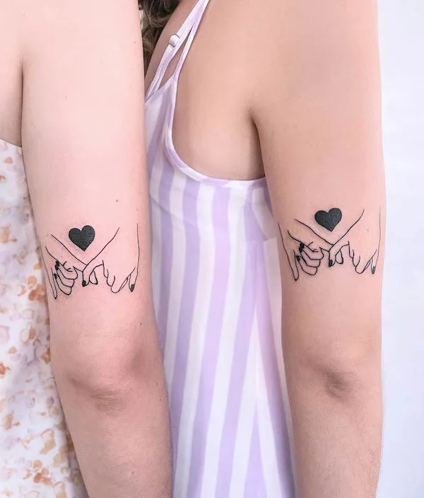 Beautiful sister tattoos by @miguelcampos_tattooartist