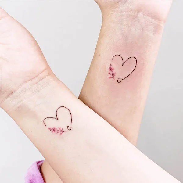Beautiful sister tattoos by @nachacarotattoo