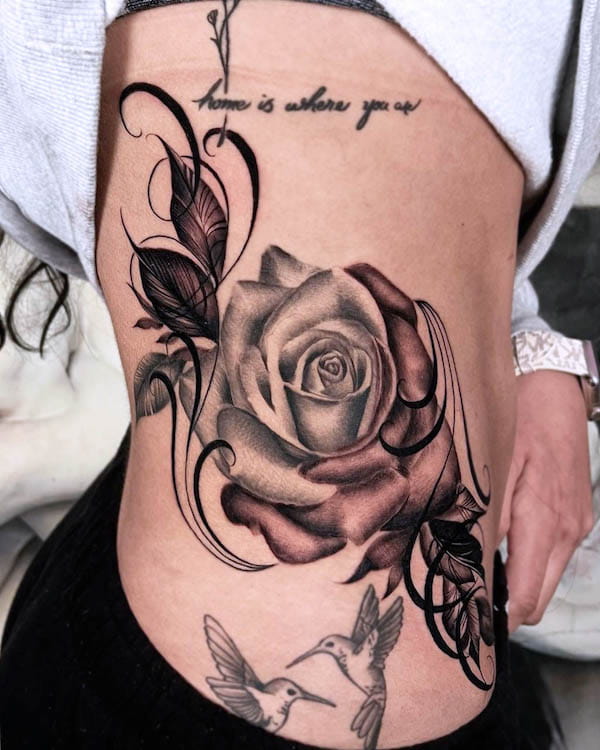 Collins Tattoo gaanderen  Roses are red violets are blue but dotwork I  love to  flower in pepper shading peppershading flowers flowertattoo  fun my job shading tattoostudio tattoostudios tattoos  tattooinspiration inklife 