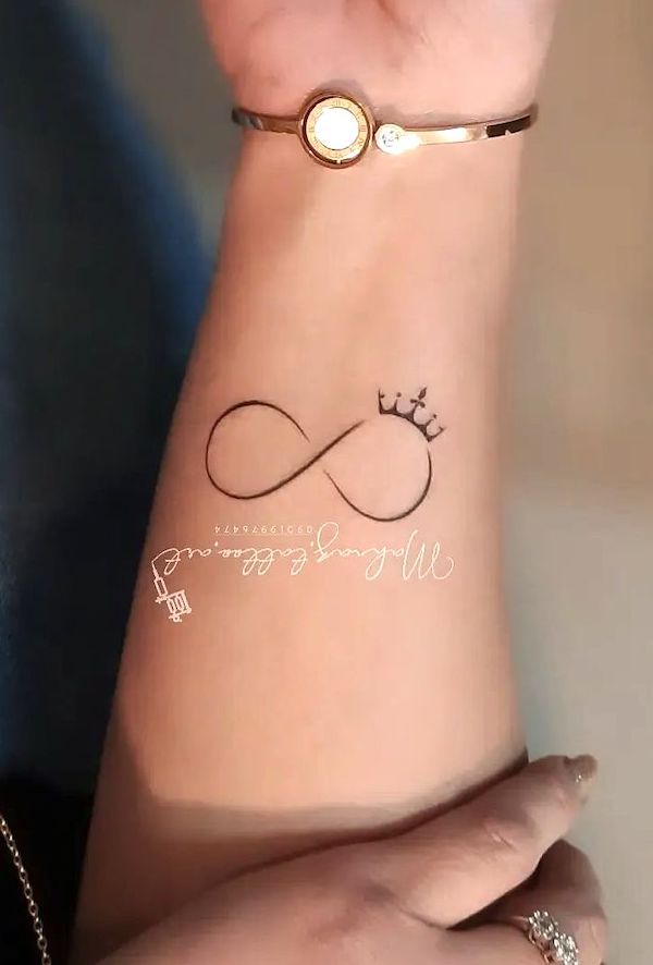 45 Cool Infinity Tattoo Ideas 2022  Tattoos for daughters Trendy tattoos  Tattoos