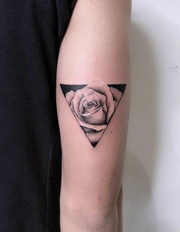 Man gets rose tattooed on arm  but many people cant help noticing it  looks rude  Mirror Online