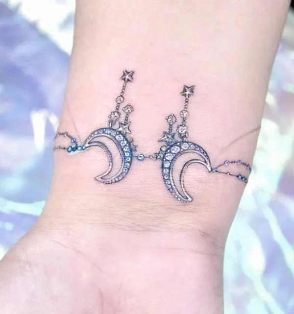 Shiny jewelry bracelet tattoo by @kulkey_tt