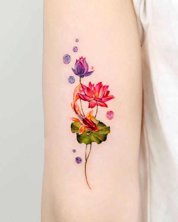 63 Soulful Lotus Tattoos With Meaning