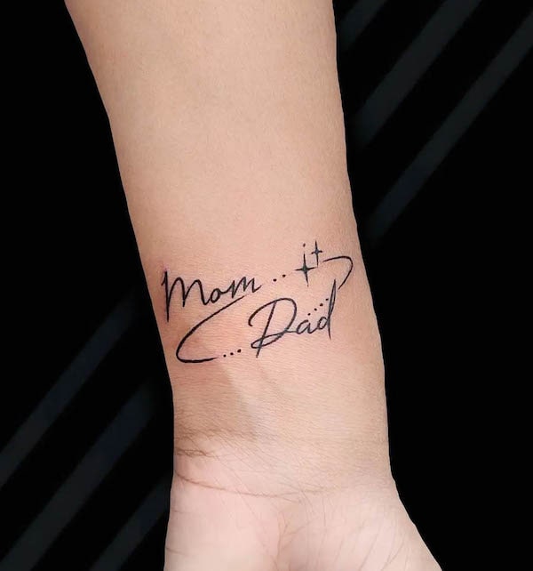 Thanks for life Mom and Dad  Tattoo Artist Imran  Facebook