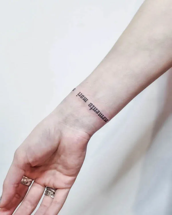 Quote bracelet tattoo by @kk.tattoos.jpg