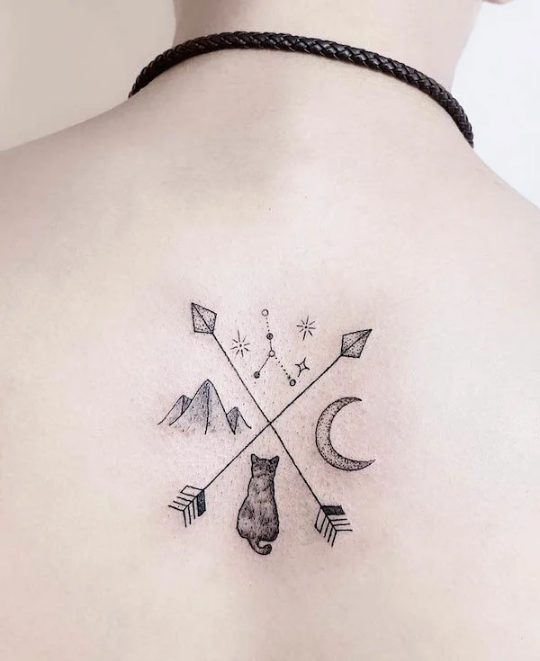 Simple symbol tattoo by @definition.tattoo