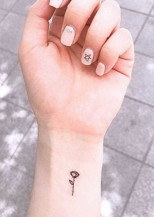 23 Chic Small Rose Tattoos for Women  StayGlam