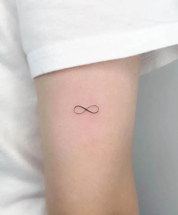 Small infinity arm tattoo by @sop_tattoo