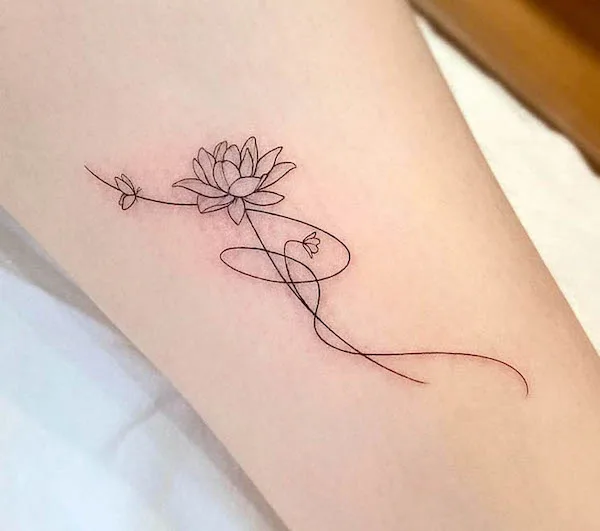 Lotus flower tattoo | Temporary tattoos - minink