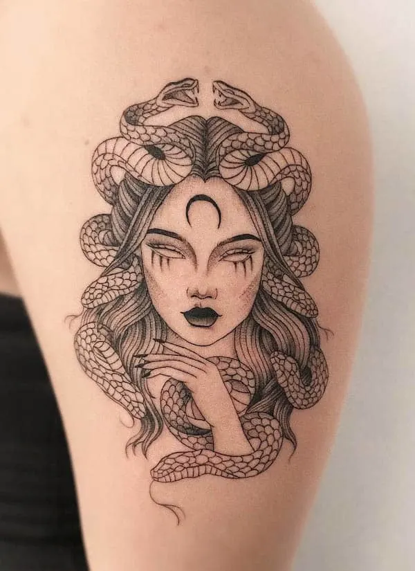 11 Medusa Tattoo Ideas to Honor the Legendary Gorgon  Lets Eat Cake