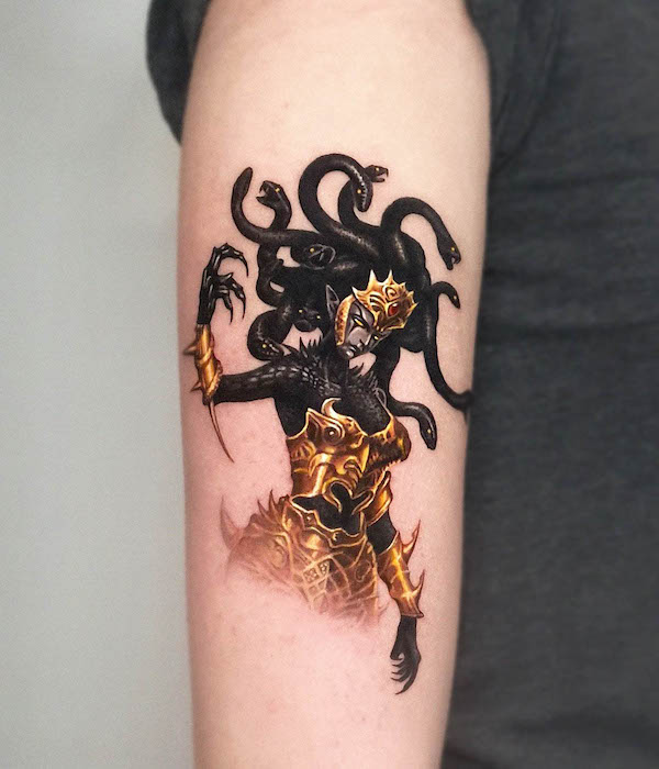 The warrior Medusa tattoo by @jiro_painter