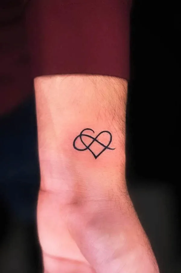 infinity heart symbol tattoo by @_____marky______