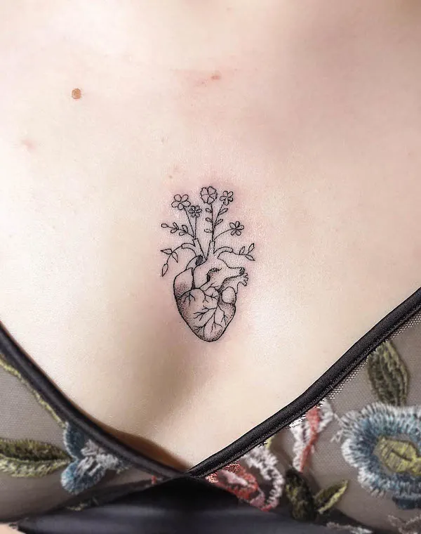 79 Stunning Chest Tattoos For Women - Our Mindful Life