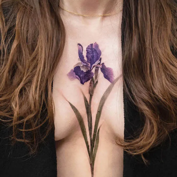 Floral Chest Tattoo  Best Tattoo Ideas For Men  Women