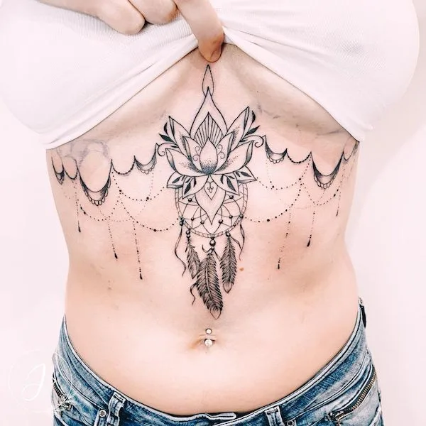 63 Attractive Underboob Tattoos With Meaning  Our Mindful Life