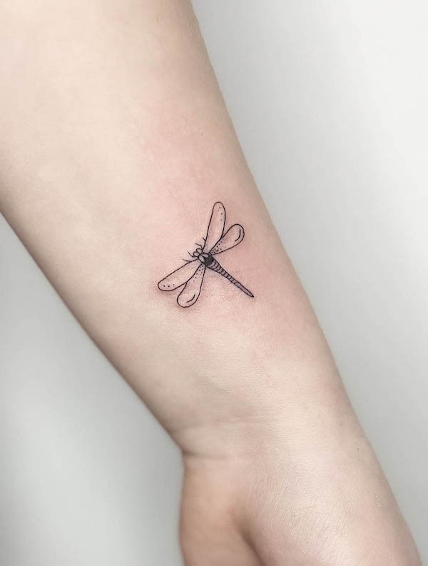 Little Dragonfly Temporary Tattoo Set of 3  Small Tattoos