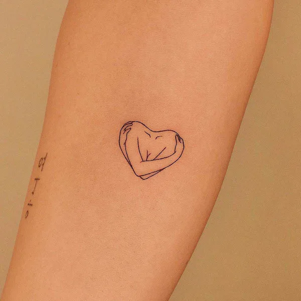 Small self-love forearm tattoo by @tattooer_jina