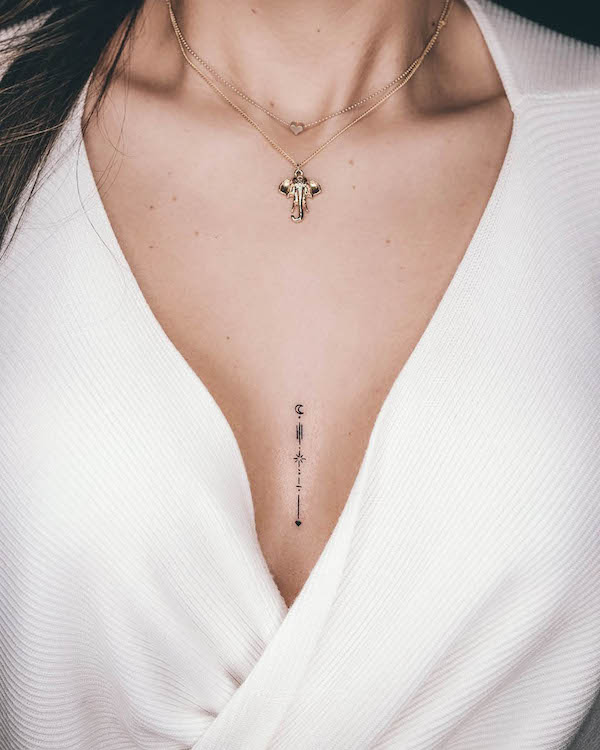 simple but elegant small tattoo under breast.  Cute hand tattoos, Pretty  tattoos for women, Cute tattoos for women