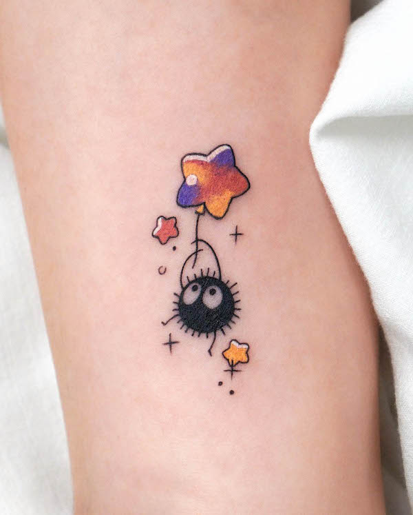 Soot Sprite tattoo by @eden_tattoo_