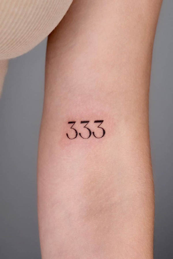 15 Best Number Font Tattoos To Make A Statement | Try Them