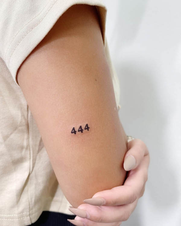 444 Tattoo Meanings Revealed And 100 Ideas For Inspiration