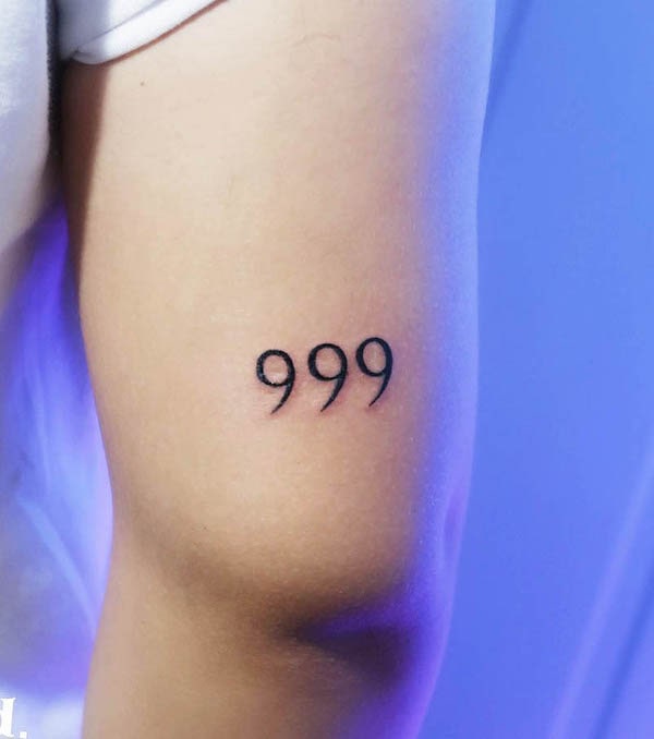 Fix your hardest times with 999 tattoo
