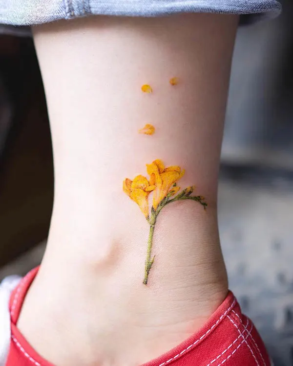 22 Beautiful and Delicate Freesia Tattoo Designs  TattooAdore