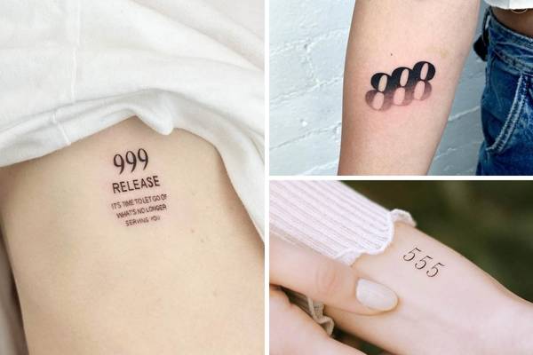 57 Spiritual Angel Number Tattoos with Meaning - Our Mindful Life