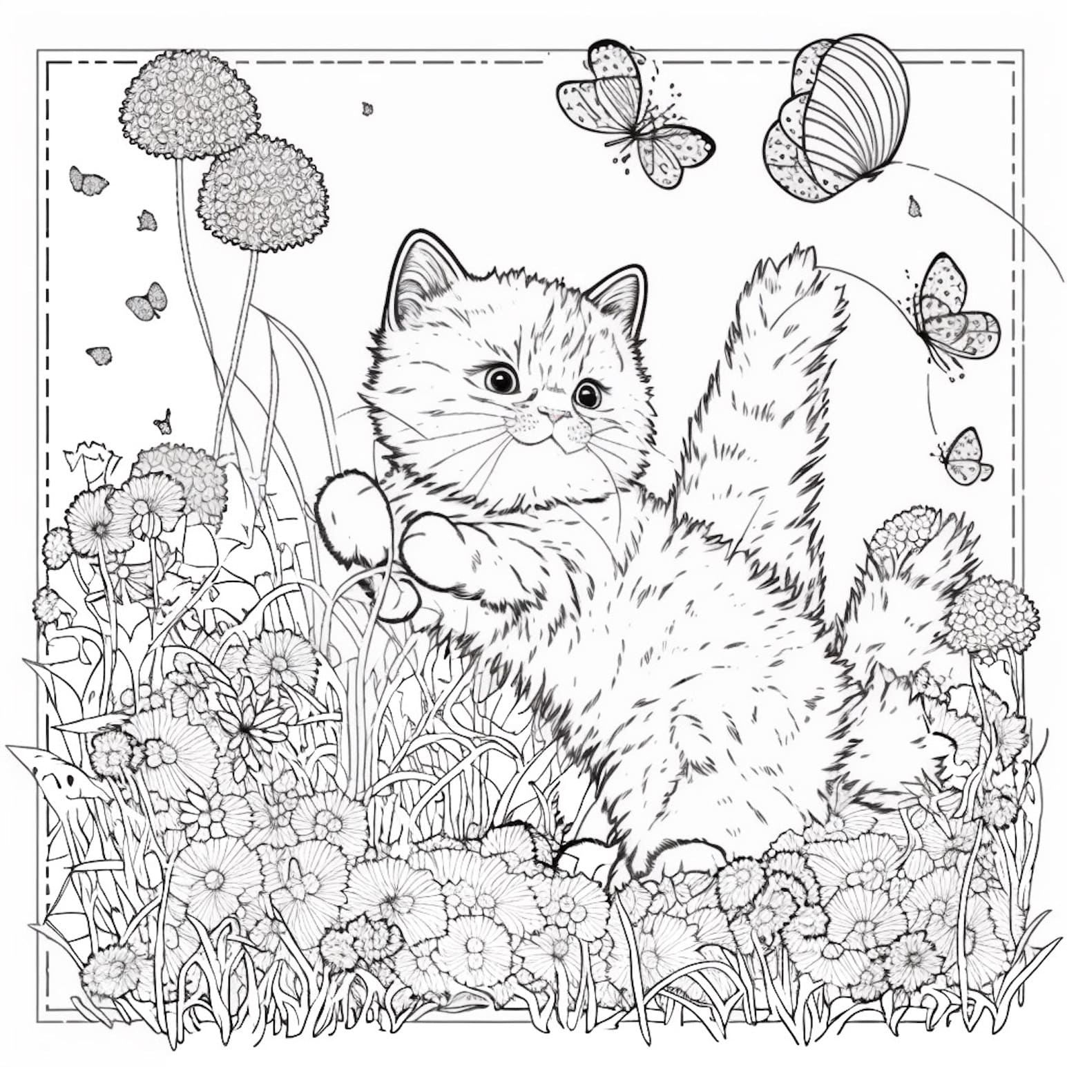 printable-cat-coloring-pages-realistic