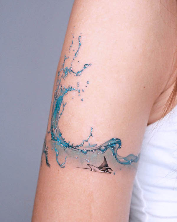 Polynesian Tattoo Symbols explained: water, waves