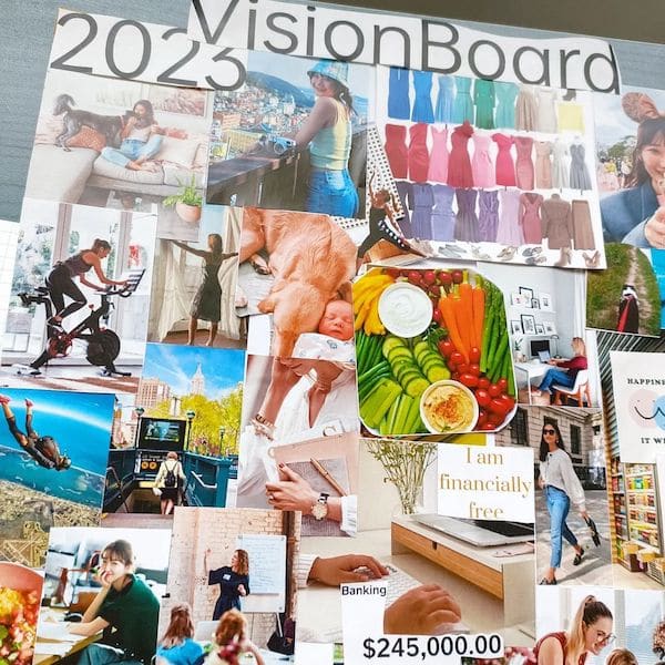 2023 vision board by @kellyisroi