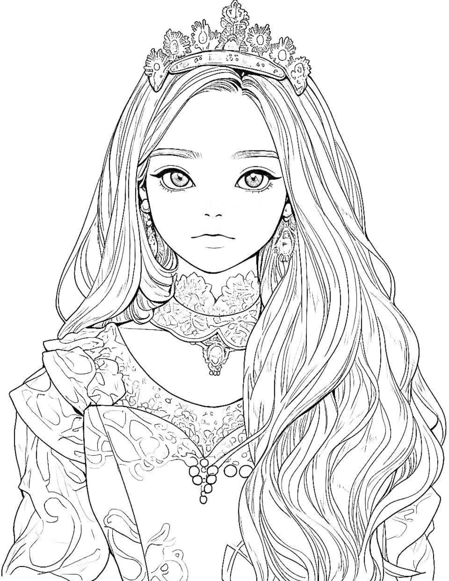 40 Gorgeous Princess Coloring Pages For Kids And Adults