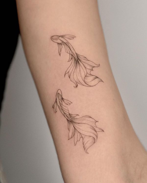 The meaning of koi fish tattoos is perseverance. They symbolize the  struggles one has overcome or is overcoming in their life. Artist:… |  Instagram