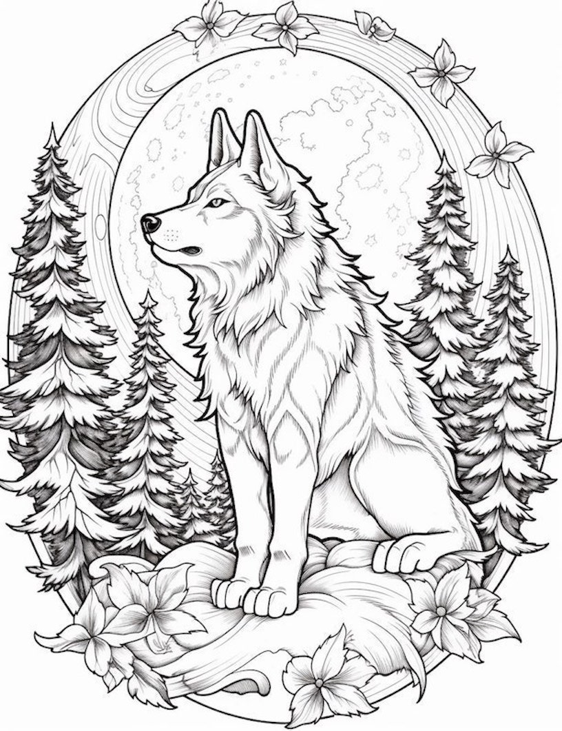 Wolf Coloring Page Printable Free Coloring Pages To Print
