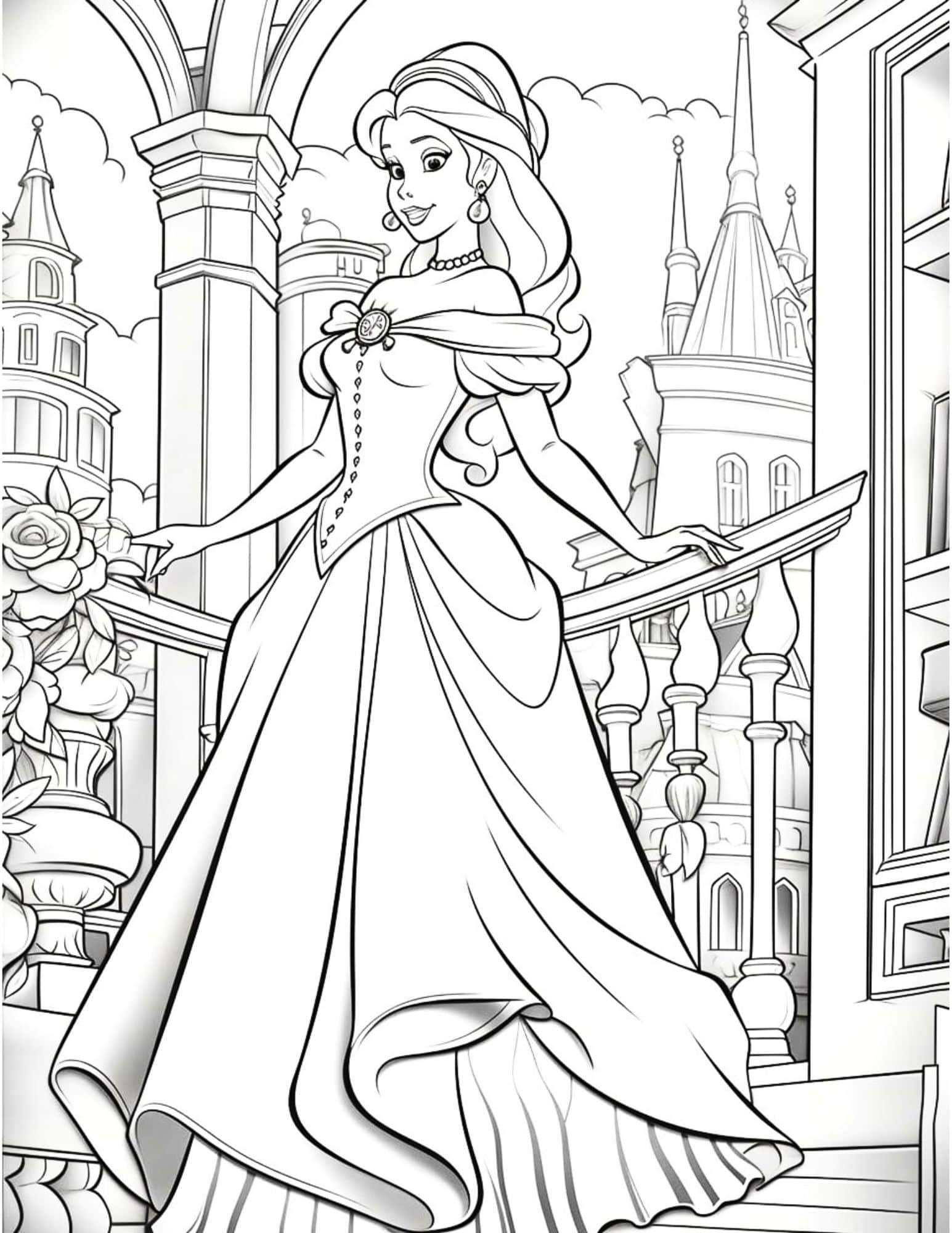 Disney Princess Coloring Pages – Free Printable Download