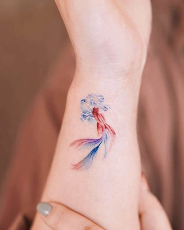 abstract koi fish tattoos｜TikTok Search