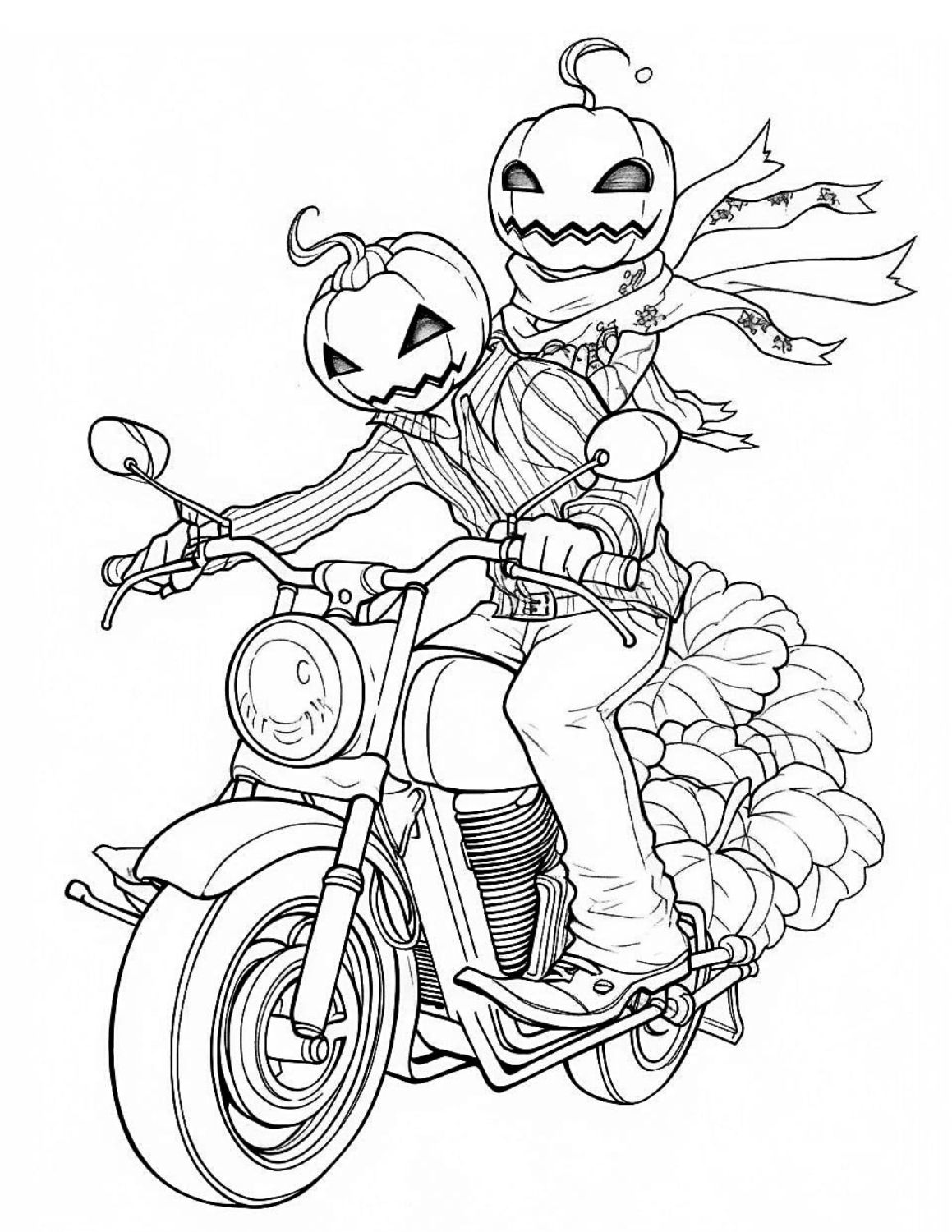Motorcycle Coloring Page - Ultra Coloring Pages