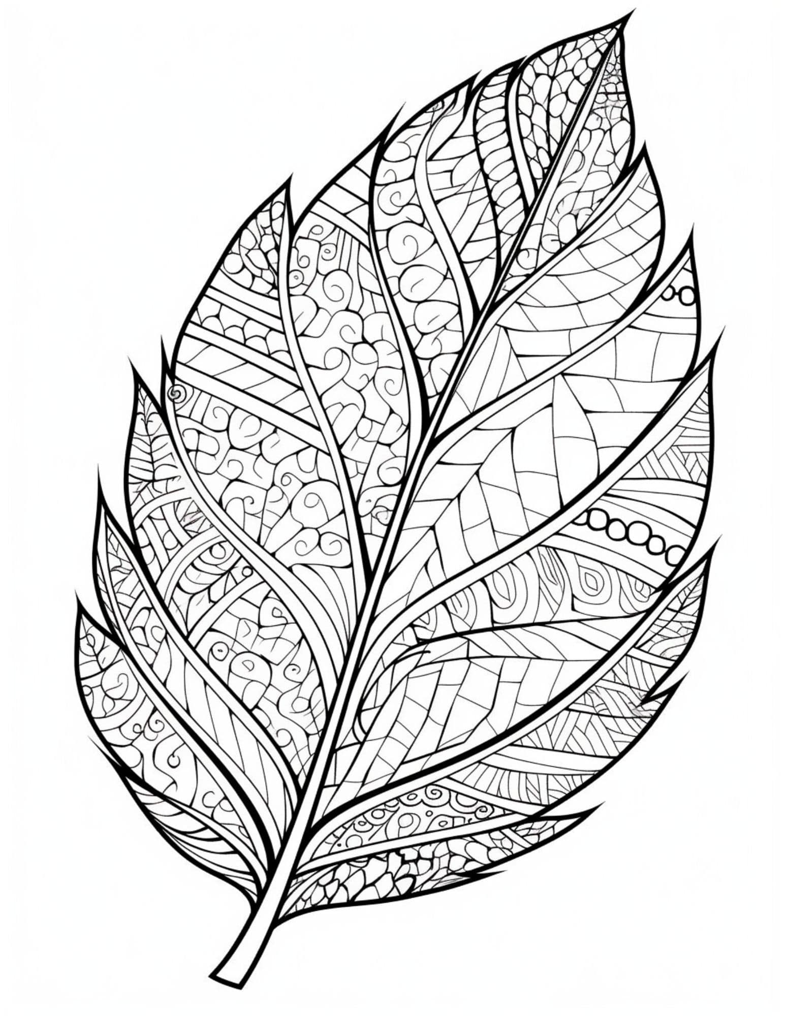 Fall Leaf Mandala Coloring Pages To Print 2025 
