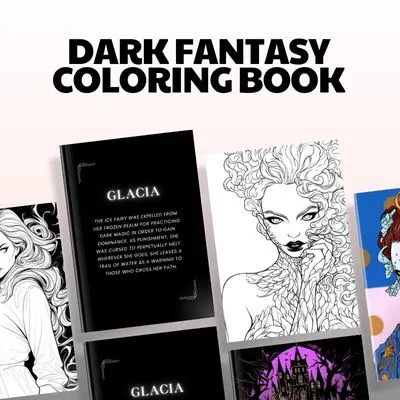 Dark fantasy coloring book 1