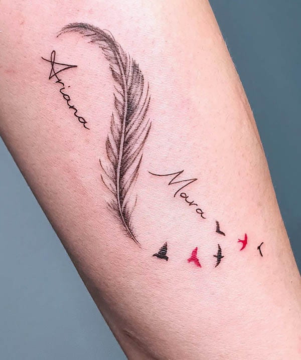 A fun bird and feather tattoo i did today. #tattootiktok #tattoo #tat... |  TikTok