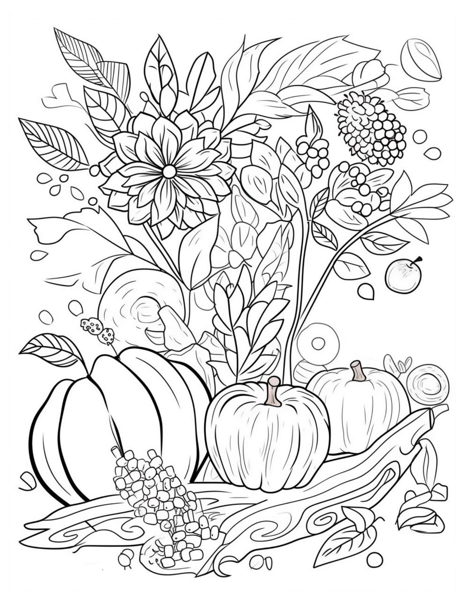 Free Printable Coloring Pages For Adults Fall