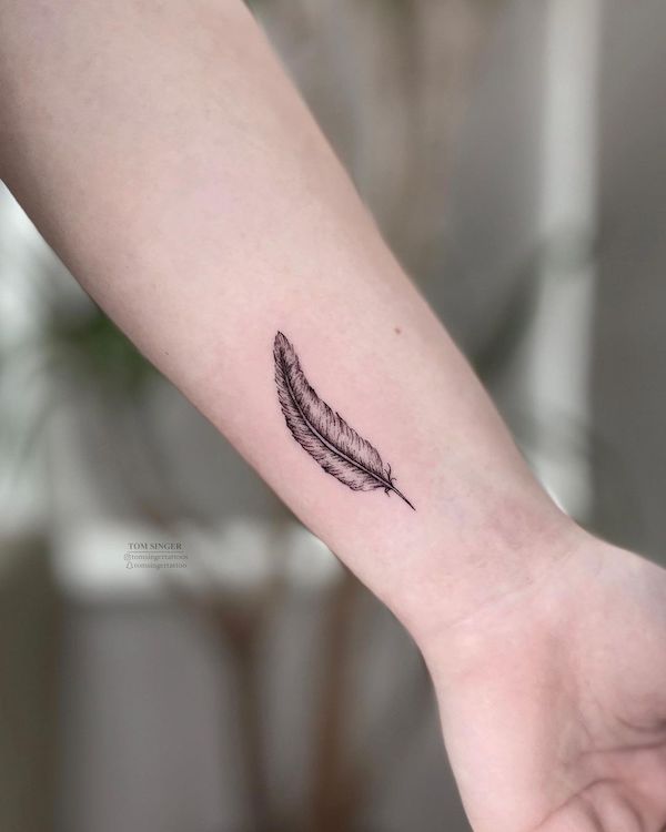 Feather Tattoos A Symbol of Freedom Strength and Beauty