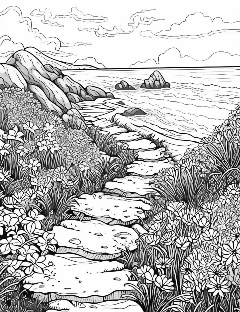 20+ Free Nature-Themed Adult Coloring Pages – Sustain My Craft Habit