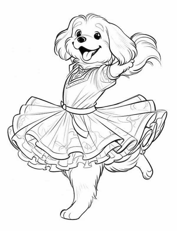 The dog ballerina