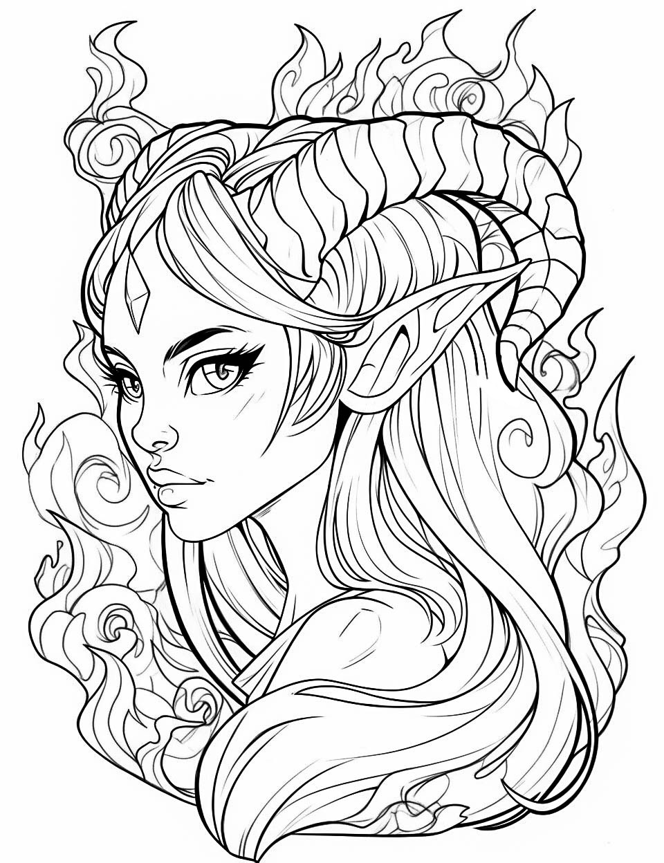 36 Stunning Elf Coloring Pages For Kids and Adults - Our Mindful Life