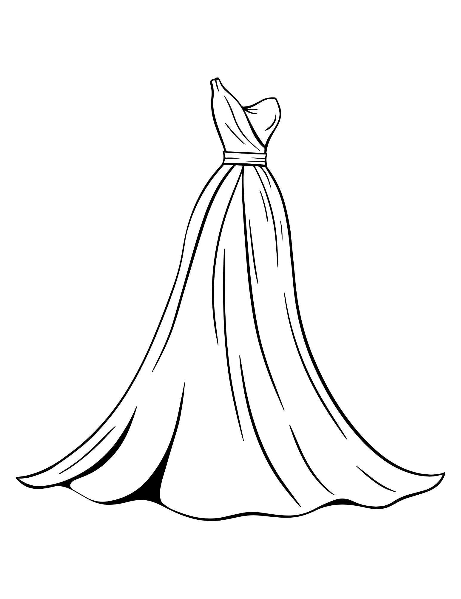dress coloring page