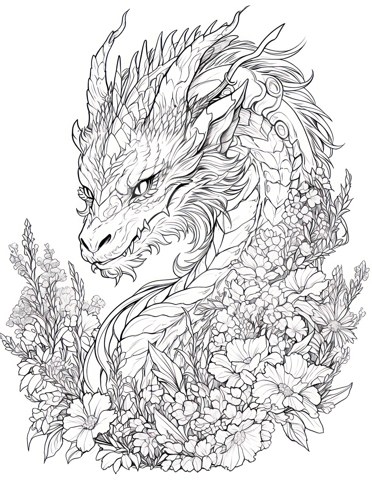 Gragon Coloring Pages