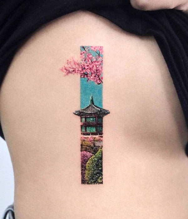 pagoda tattoo by Krmiol on DeviantArt